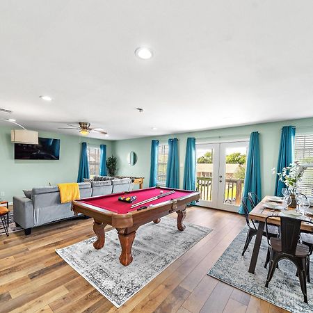 Nr Beach Pier Oasis Game Tables Yard Bbq Galveston Exterior foto